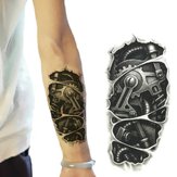 3D Machine Pattern Arm Waterproof Temporary Transfer Tattoo Stickers