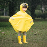 7. Kindermantel Regenmantel Jungen Mädchen Wasserdichter Poncho mit 3M Reflexstreifen für Kinder Regenmantel 