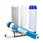 Kit de substituição completo do filtro de água de osmose reversa de 5 estágios RO + membrana de 75 GPD