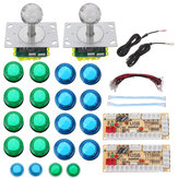 Colorful LED Joystick Push Button USB Encodeurs Arcade Game Controller DIY Kit