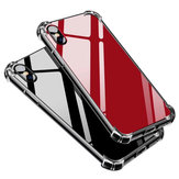 Capa Bakeey™ em TPU macio com amortecedor de ar e placa traseira acrílica à prova de choque para iPhone X