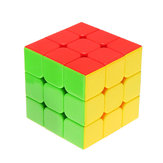 Đồ chơi Magic Cube Classic 3x3x3 bằng nhựa PVC, khối xếp hình gắn sticker, Rubik siêu tốc màu đường
