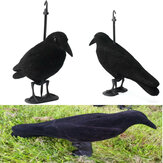 1 stks Vogels Lokaas Plastic Stroomden Harde Zwarte Kraai Trap Decoratie voor Jacht Camping