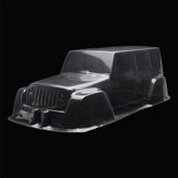1/10 Temizle Şeffaf PVC 313mm Dingil Mesafesi RC Araba Jeep D90 Modeli için Vücut Kabuk