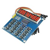 TM1638 3-Vonal 16 Gombok 8 bittes Billentyűzetgombok Kijelzőmodul Scan és Key LED Geekcreit Arduino-hoz
