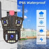 12MP 6K WiFi IP Camera 4MP+4MP+4MP PTZ Three Lens Three Screen AI Auto Tracking Night Vision Outdoors CCTV Security IP Cam