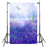 Paars Vlinder Lavendel Fotografie Achtergrond Achtergrond Voor Studio Foto