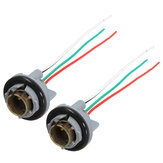 2 Pièces Connecteur de faisceau de câblage de douille d'ampoule de clignotant et de frein pour 1157 BAY15d