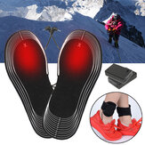 Black Battery Electric Heated Shoe Insoles Winter Warming Outdoor Foot Heater Breathable Deodorant