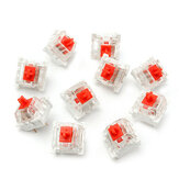 10 قطع من سلسلة RGB مفتاح أحمر ميكانيكي لاستبدال لوحة المفاتيح الميكانيكية Cherry MX