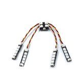 4PCS GEPRC WS2812 LED Light Strip 8 Color Switchable With 2-6S LED Controller Board For RC Drone
