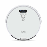 ILIFE V8 Plus Robot Vacuum Cleaner 1000Pa Suction 2-in-1 Vacuuming and Mopping Gyroscope Navigation 2400mAh Battery 80Mins Run Time 750ml Large Dustbin 300ml Water Tank Auto Obstacle Avoidance
