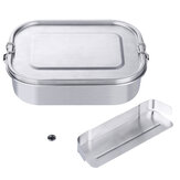Charminer Lunch Box Made of Stainless Steel, Bento Box Metal Sealed Lunch Box for Leak-proof Capacity with Compartments