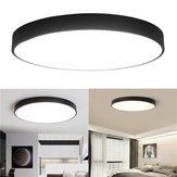 12W 18W 24W 5CM quente / frio branco LED Tecto de luz Black Mount Fixture for Home Bedroom Living Room 