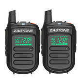 2 Adet Zastone mini9 Walkie Talkie UHF 400-470MHz İki Yönlü Radyo FM Alıcı / Verici Communicator Radyo