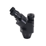 2020 Preto 7X-45X 3,5X-90X Microscópio Trinocular Simul-Focal Zoom Cabeça de Microscópio Estéreo + Lente Auxiliar 0,5x 2,0x