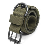 Collare tattico in nylon regolabile militare per cani con fibbia D a forma di anello in metallo taglia L