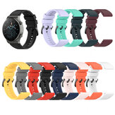 Bakeey 22mm Multi-color Silicone Black Steel Buckle Replacement Strap Smart Watch Band For Huawei Watch GT2 Pro