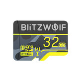 BlitzWolf®BW-TF3 Memory Card with Adapter C10 U3 Micro SD Card 64GB Smart Card TF Card 32/64/128/256GB for Camera UAV Recorder