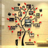 Cornice fotografica albero genealogico 3D in acrilico adesivo da parete rimovibile, decorazione per la casa