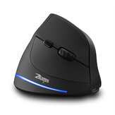ZELOTES F-35B Wireless Vertical Mouse 2.4G Wireless bluetooth3.0/5.0 7 Buttons 1000-2400DPI Ergonomic Optical Mice Gaming Mouse