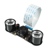 5 MP広角魚眼レンズナイトビジョンカメラ+ 2PCS IRセンサーLEDライト用Raspberryパイ2/3/Model B