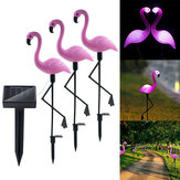 1/3 peças de Flamingo Rosa para gramado, pátio, jardim, paisagem, caminho solar