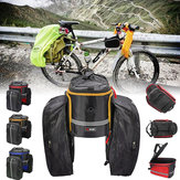 BIKIGHT自転車用ラゲージバッグ、大容量、スケーラブル、防水サイクリングパニアリアバッグ