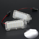 2 lâmpadas LED para luzes da placa do carro para Ford Fiesta Focus Kuga C-MAX Mondeo