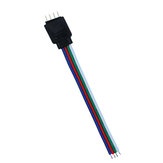 10MM RGB SMD5050 LED Esnek Şerit Işıklı 4 Pin Erkek Konnektör Kablosu