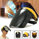 Adjustable Welding Helmet ARC TIG MIG Welding Lens Grinding Mask + Safety Goggles