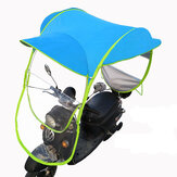 Mobilité Moto Scooter Soleil Pluie Vent Couverture Voiture Électrique Empêcher Parapluie 2.8*0.8*0.75M Bleu