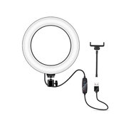 Mcoplus LE-10 18W 3200K-5500K 10 Zoll Dimmbare LED Selfie Ring Licht USB Fotografie Video Fill Licht mit Telefonhalter Mini Kugelkopf