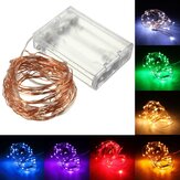 5M 50 LED Copper Wire Fairy String Light Battery Powered Waterproof for Party Decor