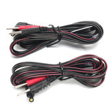 2 Cables estándar de electrodos, conexión de clavija estándar, accesorios para masajeador