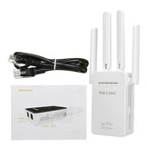 Four Antenna Router 300Mbps Signal Repeater Amplifier WR09 Wireless Wifi