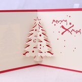 Weihnachten 3D Pop Up Weihnachtsbaum Papier schnitzen Grußkarte Weihnachtsgeschenke Party Grußkarte 