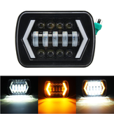 7x6 5X7 55W H4 LED Headlights DRL 1PCS for Jeep/Cherokee XJ/Wrangler YJ/Toyota Pickup 