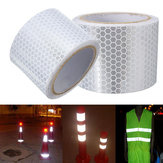 5cm X 3m Silver White Reflective Safety Warning Conspicuity Tape Αυτοκόλλητο φιλμ