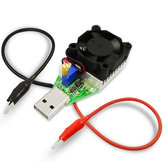 مقاومة تحميل إلكترونية بتيار مستمر USB DC تجربة قدرة بنك الطاقة شاحن قابل للتعديل تيار ثابت جهد عمر البطارية