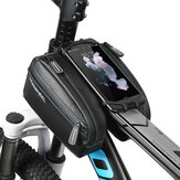 ROSWHEEL Borse a doppio sacchetto per tubo anteriore per bicicletta impermeabile con custodia per telefono da 4,7-6,0 pollici per iPhone7 