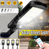 Solar Powered LED COB Street Light PIR Motion Sensor Outdoor Garden Wall Lamp + Remote Control