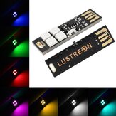 LUSTREON Comutador de botão miniatura 1.5W SMD5050 USB colorido LED Luz para Móvel Carregador de Bateria Portátil DC5V