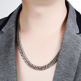 50см × 3мм Мода Мужчины из нержавеющей стали одинарные цепи ожерелье