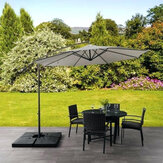 TR غطاء مظلة حديقة خارجية بديل لبدلة قماشية بدلة للشمس مع 3 أمتعة لـ 8 الأذرع