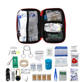 299 peças em 1 kit de primeiros socorros atualizado kit de emergência esporte viagem médica Bolsa adequado para escritório em casa carro barco acampamento caminhadas viagens aventuras