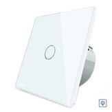 Livolo vidro branco painel de toque dimmer mudar norma da UE vl c701d-11