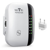 Repetidor de sinal sem fio WiFi 300M Amplificador de sinal de longo alcance Extensor WiFi para PC, laptop, TV Box e telefone