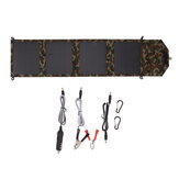 Camouflage Portable Folding Photovoltaic Package 3/4/5 Fold 30/40/50W Monocrystalline Silicon Outdoor Charging Energy Storage Supporting Dual USB Regulators Bag