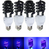 Lâmpada de baixo consumo de energia em espiral ultravioleta UV CFL com soquete E27 Lâmpada negra 220V